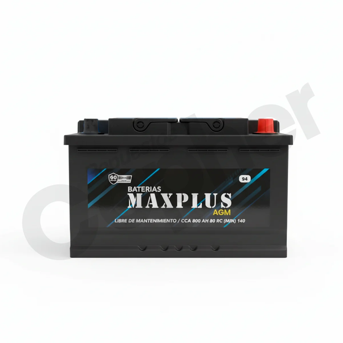 BATERIA MAXPLUS 94 AGM 800CCA 80AH