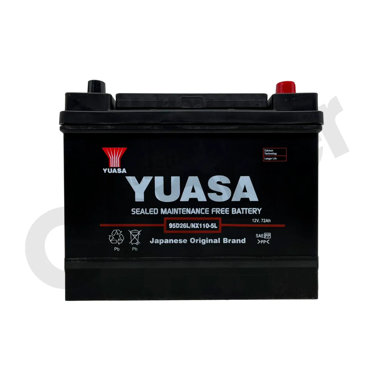 BATERIA YUASA 95D26L SMF 600CCA 65AH
